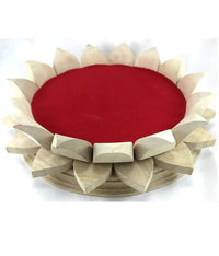 Wooden Lotus Kamal Aasan by Brahmatells