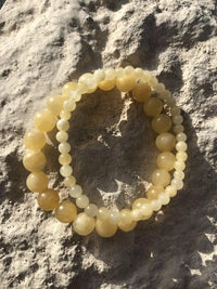 Yellow Aragonite Bracelet: Harmonizing Elegance | Brahmatells by Brahmatells