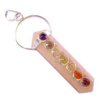 Yellow Aventurine Seven Chakra Double Point Pendant | Brahmatells by brahmatells