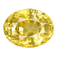 Yellow sapphire oval BTYS110GSM by Brahmatells