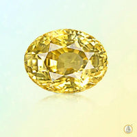 Yellow sapphire oval BTYS110GSM by Brahmatells