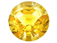 Yellow sapphire round BTYS108GSM by Brahmatells