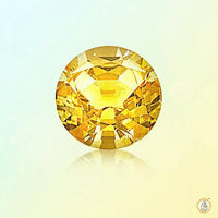 Yellow sapphire round BTYS108GSM by Brahmatells
