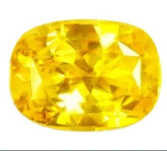 Yellow sapphire soft-square-honey-yellow BTYS107GSM by Brahmatells