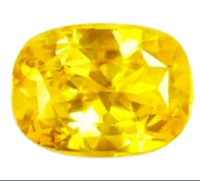 Yellow sapphire soft-square-honey-yellow BTYS107GSM by Brahmatells